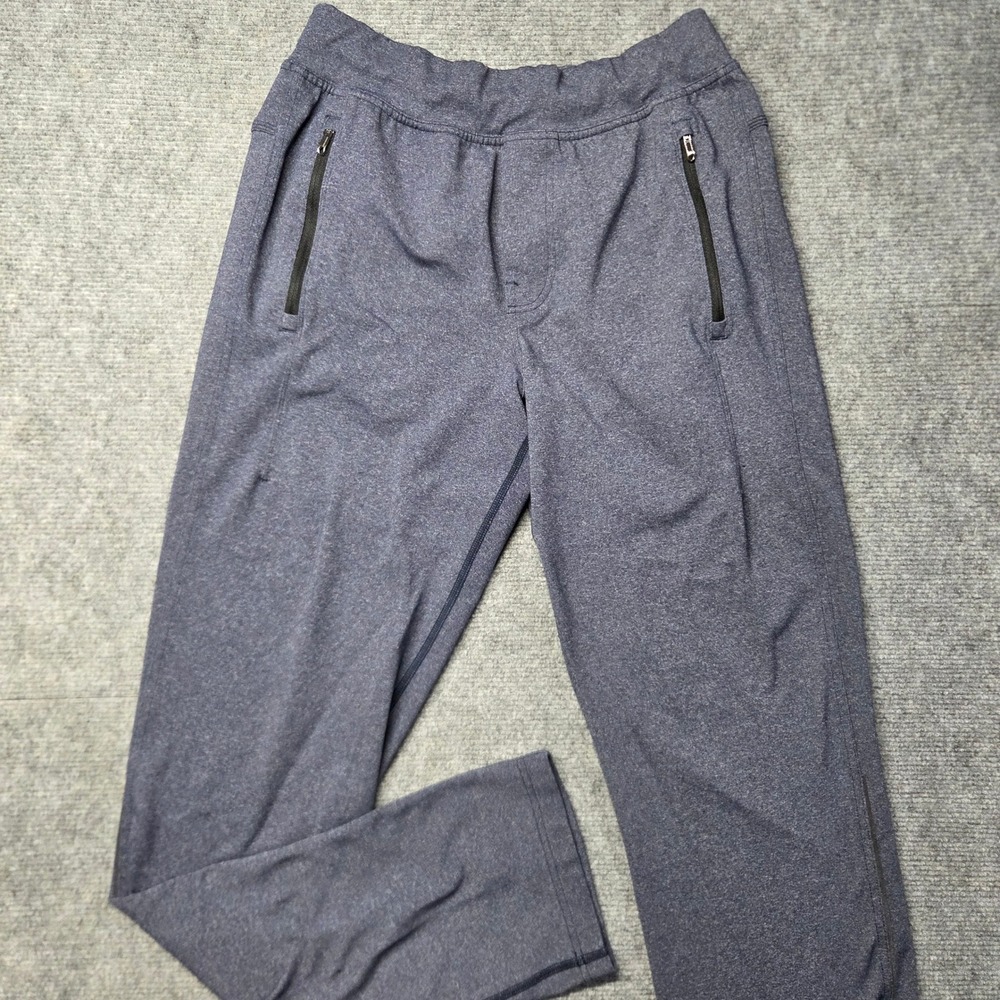 Lululemon ABC Jogger Mens Small Heathered Blue Performance Pants Drawstring S
